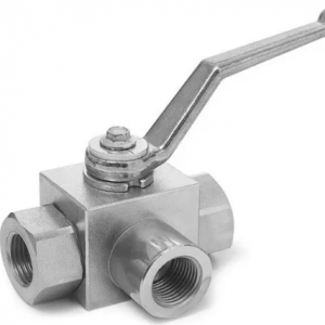 Válvula de Esfera três vias alta pressão